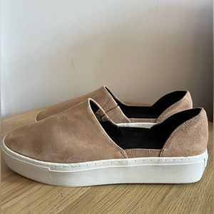 Rebecca Minkoff Womens Nana Sneaker Brown Suede Leather 
 Slip on 8 Neutral